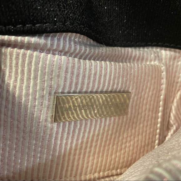 Lauren Merkin Black Sparkle Clutch - Picture 2 of 6